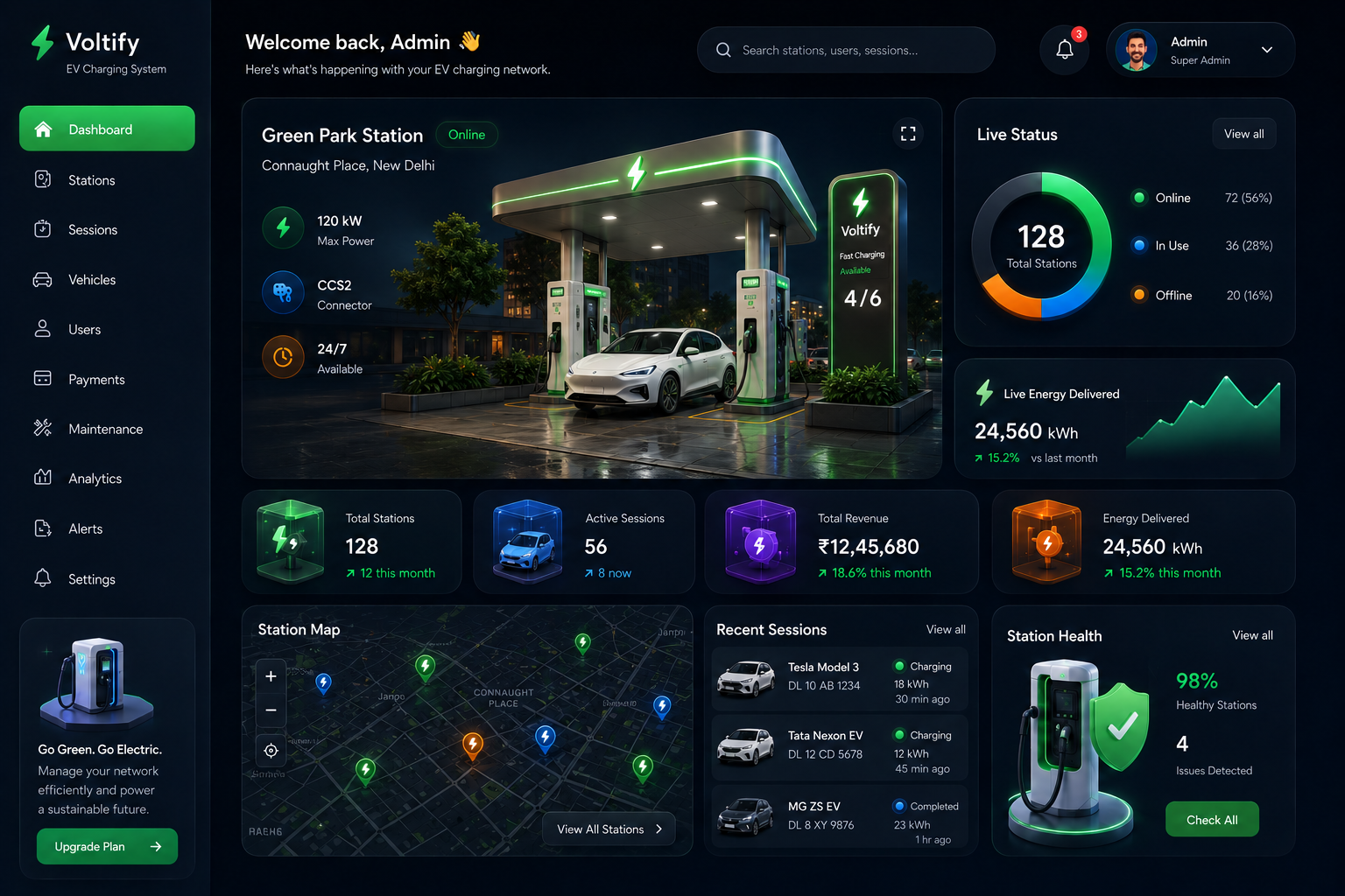 EV Charging Dashboard